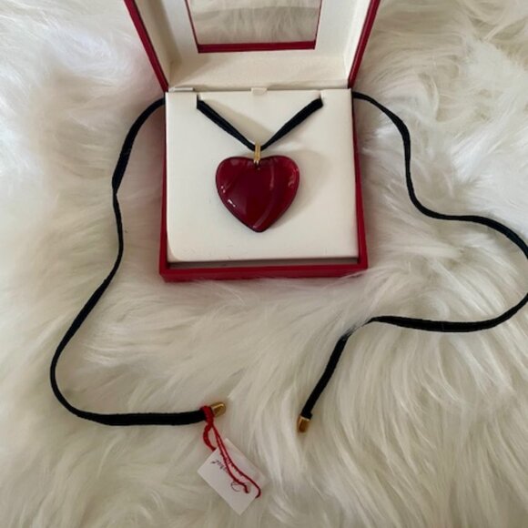 Baccarat crystal heart pendant - Picture 4 of 4